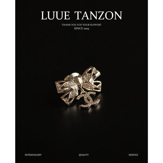 YS14-香奈儿 立体蝴蝶结 双C造型 胸针（XK） 商品图0