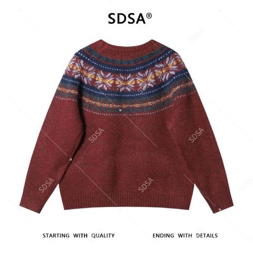 21423SDSA男士秋冬新款痞帅男装复古慵懒风针织衫毛衣百搭宽松高级感 商品图5