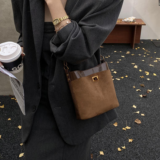 【喵小仟 麂皮绒包包合集】美拉德色系 秋冬包包 通勤约会百搭 商品图5