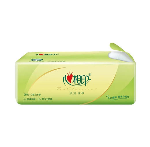 【抽纸】心相印 餐巾纸茶语丝享3层28张纸餐巾(新旧款随机)*1包 商品图0