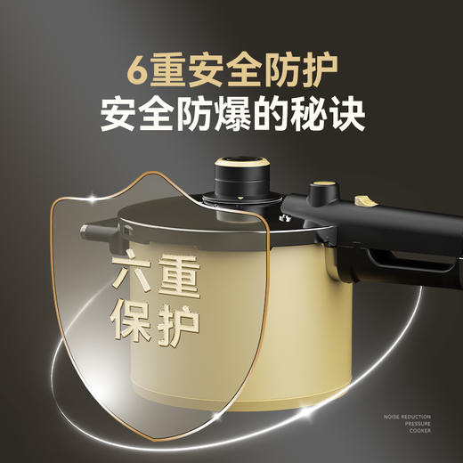 kimscook高压锅防爆大容量小型微压力锅煲炖汤家用燃气电磁炉通用 商品图2