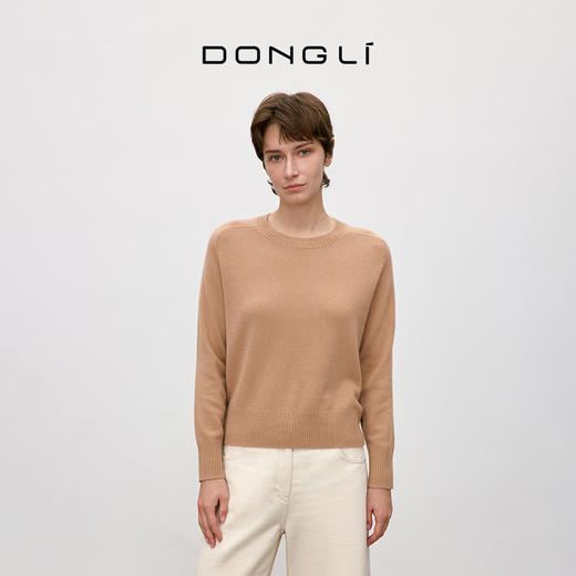 东黎 • 你本珍贵 小山羊绒女士秋季圆领套衫 5378 商品图6