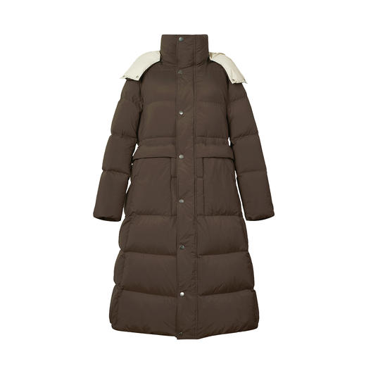 HeyDress立领收腰长款羽绒服 商品图4