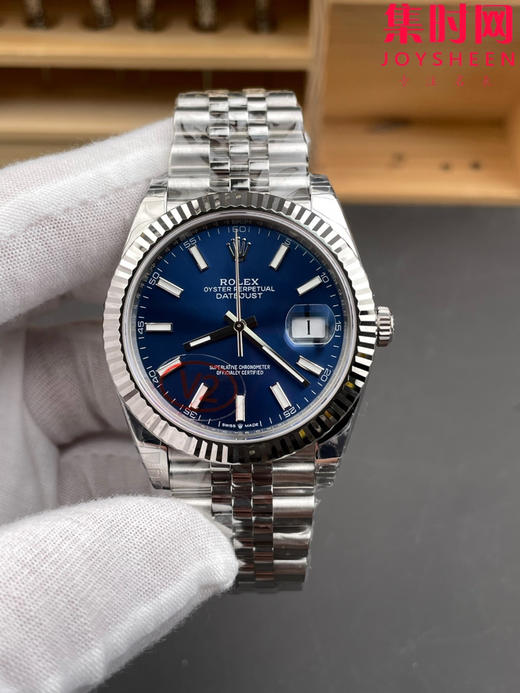 劳力士 VS日志41系列 VS日志V2版 蓝色盘 男士腕表 丹东3235机 五珠带 表径41mm 商品图0