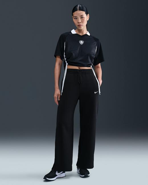 Nike 耐克Sportswear Phoenix Fleece 女子加绒高腰阔腿长裤IH1012-010 商品图0