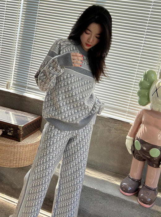 XY28-迪奥羊双面穿针织裤（SS） 商品图5