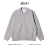 SDSA男士秋冬新款痞帅男装极简风纯色棒球领纽扣开衫卫衣百搭时尚 商品缩略图1