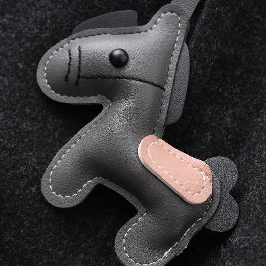 「高货wl」全新升级【铂金会员220/天猫289/差价69】(04431)洛诗琳时髦含小马挂件毛呢裤2025秋冬加厚宽松直筒九分裤 商品图4