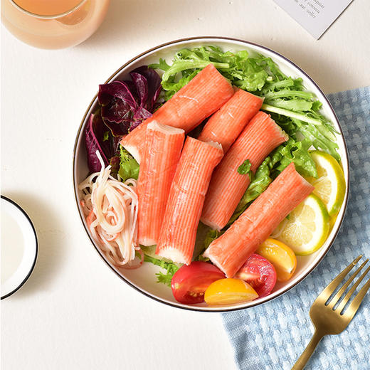 【鲨鱼菲特300-200】手撕蟹味棒30g/袋独立包装开袋即食健身休闲零食鲜甜宿舍 商品图1