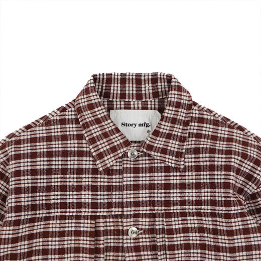 Story mfg TUESDAY JACKET 天然染色格子短款夹克外套 商品图1