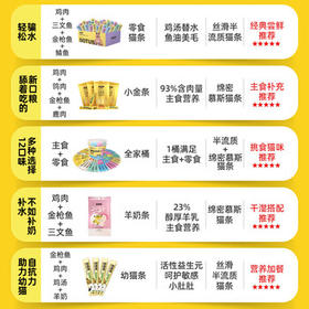 多特思猫零食猫条混合口味15g*100支0肉粉0诱食剂成幼猫咪鱼油罐头湿粮 /宠物生活 /猫食品 /猫零食