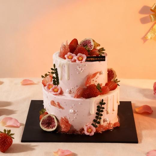 绯色莓果【动物奶油生日蛋糕W】 商品图1