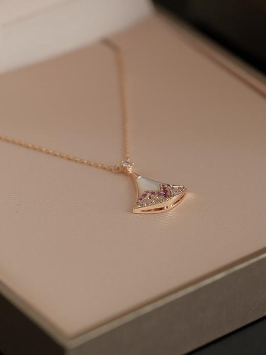 YS01-宝格丽镶钻扇子项链（XK） 商品图4