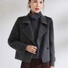 「自」全新升级【铂金会员367/天猫489/差价122】(10841)洛诗琳新款双面呢羊毛大衣2025秋冬双排扣气质西装领短外套 商品缩略图1