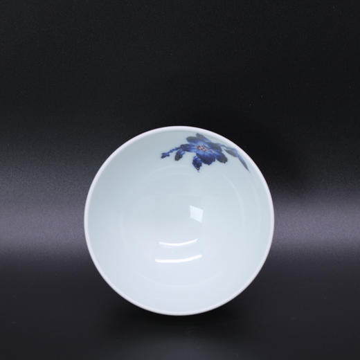 歳合山房俞强款青花釉里红花朝月夕鸡心杯 商品图1