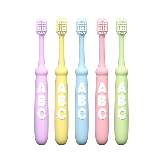 「4支装！Q萌字母儿童牙刷」字母儿童牙刷软毛卡通4支装3-6-12岁清洁宝宝可爱洗护 商品图4