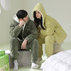 芬腾情侣睡衣冬季珊瑚绒三层加厚夹棉袄套装男女士抗菌防螨家居服 商品缩略图0