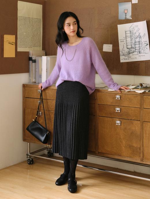 扬子精纺60支羊毛百褶半裙FCF3WSD087 商品图12