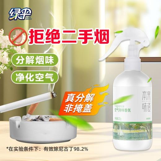 绿伞本来味道空气除味香氛衣物去油烟味火锅味除味喷雾神器室内用 商品图3