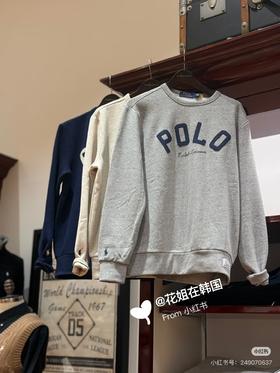 RL 秋冬加绒刺绣圆领套头卫衣 PT-1202