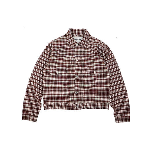 Story mfg TUESDAY JACKET 天然染色格子短款夹克外套 商品图0