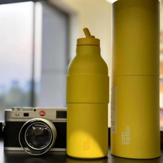 【享礼品袋+吸管+杯刷+精棉2片】Contatto 304不锈钢保温杯礼盒装 自用送礼 来自意大利的设计师品牌 商品图2