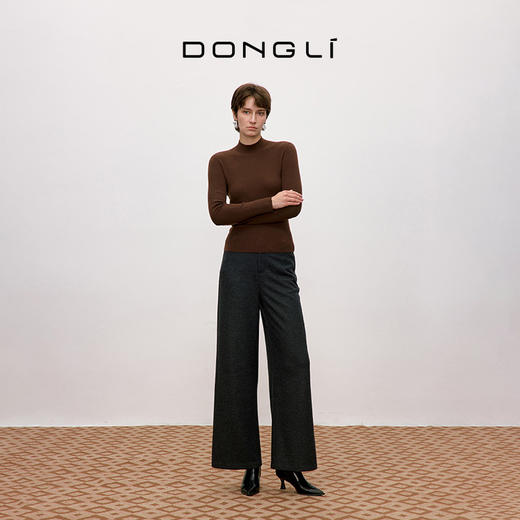 东黎 • 你本珍贵 山羊绒女士秋季圆领套衫 5577 商品图4