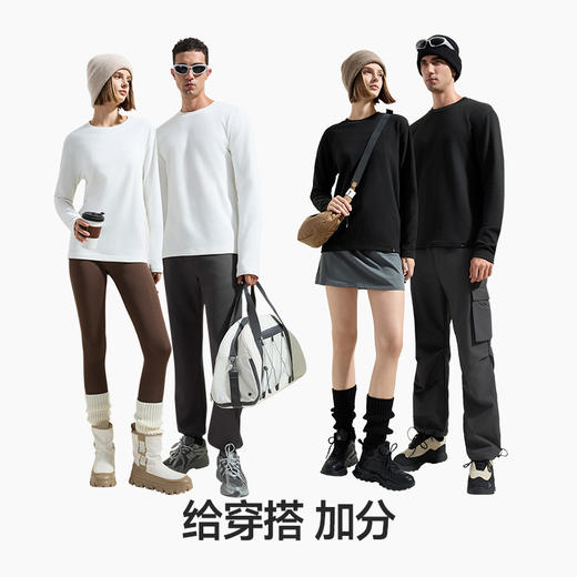 Supield云感热力绒保暖打底衫T恤男女款7A抗菌防静电吸湿排汗 商品图1