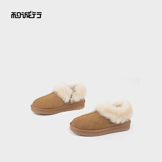 和诚行2025冬季新款厚底防滑加绒保暖包头女式雪地靴0470208 商品图3