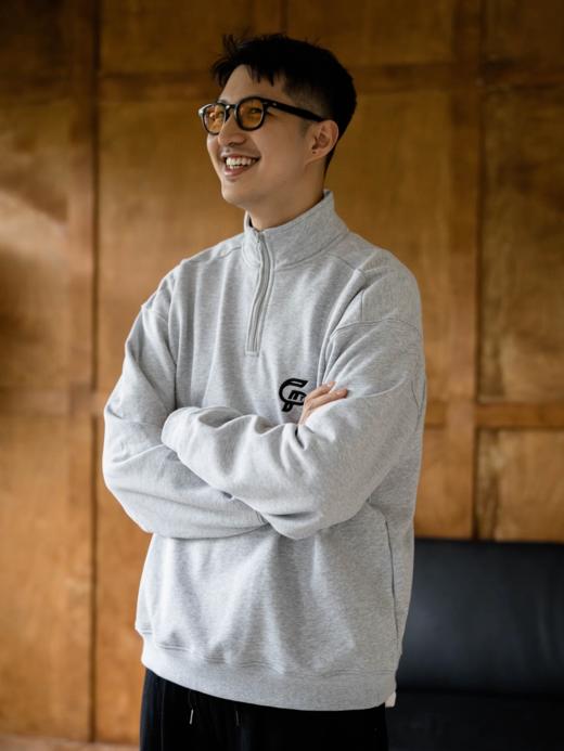 GYOZA PASTA/GP25AW-C053/基础加绒重磅立领套头卫衣男 商品图4