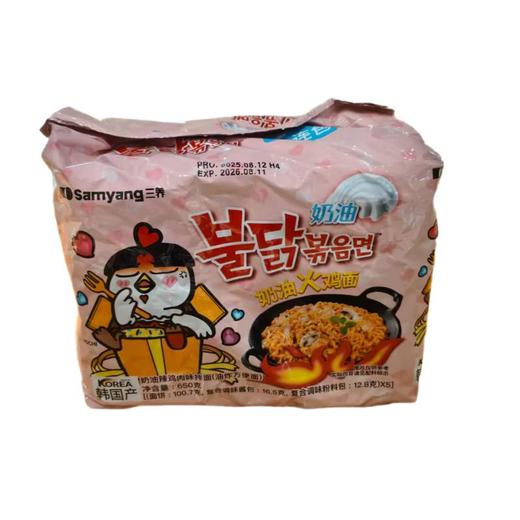 三养奶油辣鸡肉味拌面（方便面） 5*130g/包 商品图0