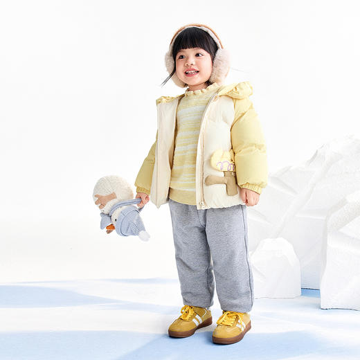 【实体店同款】女童全腰针织棉裤冬季新款安奈儿童装XG546022 商品图3