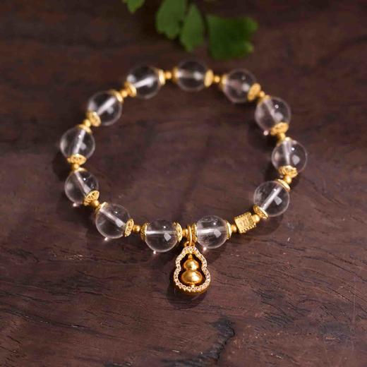 【普陀山】2026白水晶吊葫芦 盘缠挂坠 商品图2