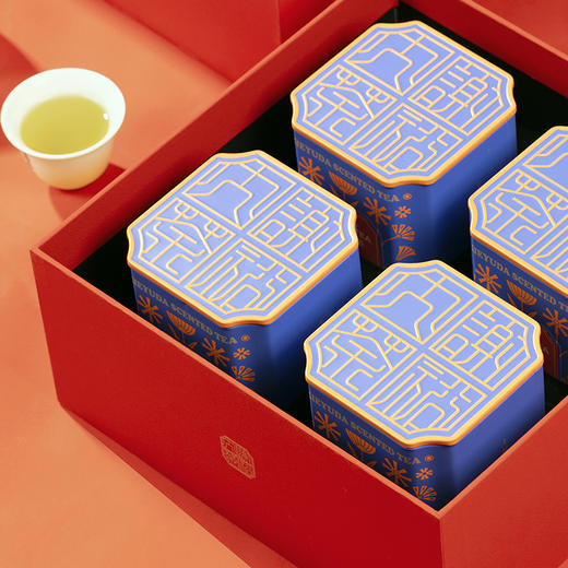 谢裕大2025茉莉红茶茉莉绿茶花茶组合160g中秋送礼 商品图3