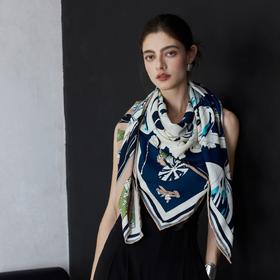 提升穿搭造型的必备利器！【四色可选 中古印花围巾】瞬间提升衣品 🐎 保暖又不厚重 春秋冬可保暖🧣使用率超高