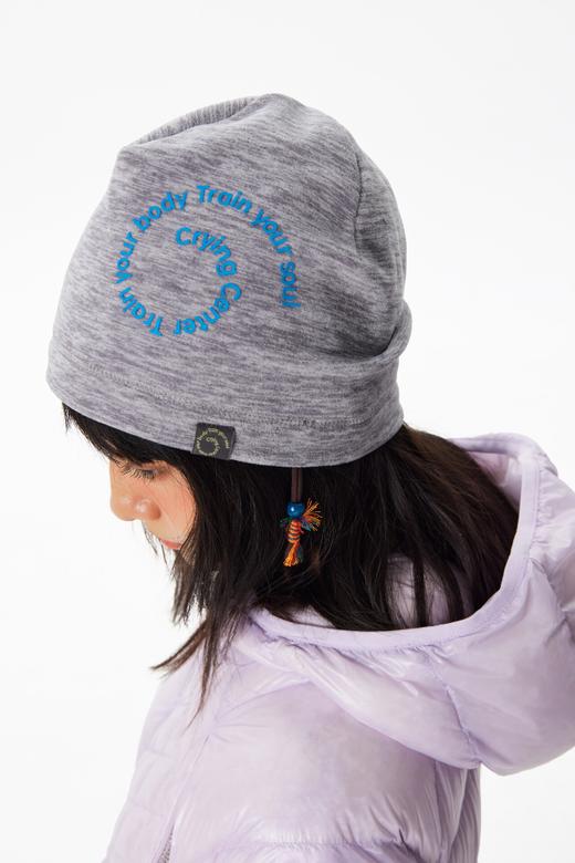 CryingCenter漩涡抓绒针织户外徒步秋冬保暖护耳针织帽半指手套 商品图8