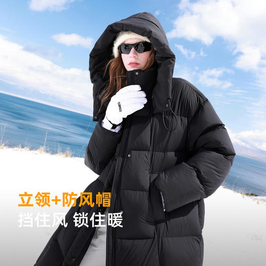 【高蓬高充绒】三彩2025冬季新款极寒羽绒服防水90白鸭绒被子服M 商品图1