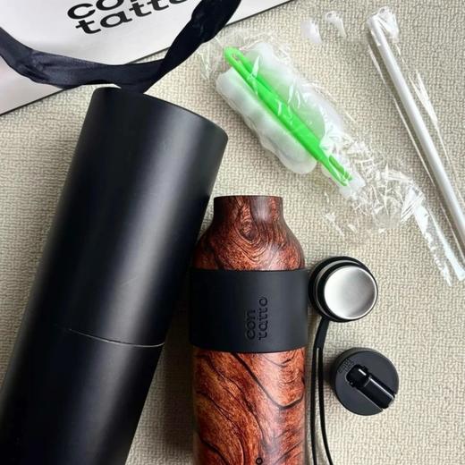 【享礼品袋+吸管+杯刷+精棉2片】Contatto 304不锈钢保温杯礼盒装 自用送礼 来自意大利的设计师品牌 商品图10