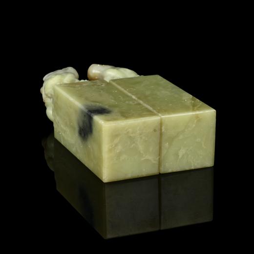 孤品017375青田石古兽对章-3.5*3.5*12.2cm 商品图4