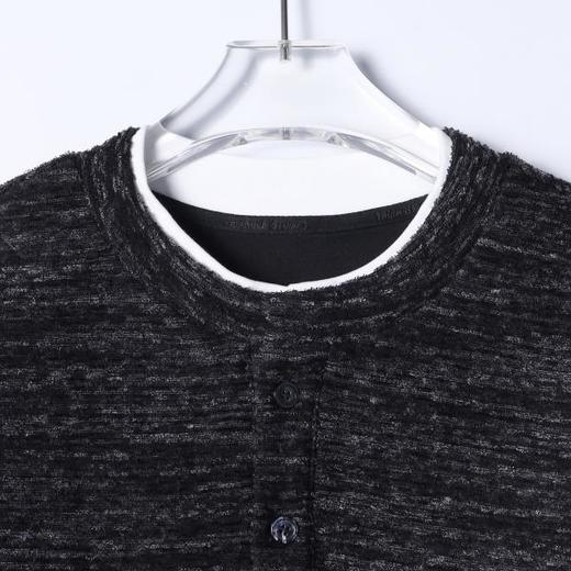 35673SDSA男士秋冬新款痞帅男装韩版简约拼接半纽扣圆领卫衣休闲情侣 商品图2