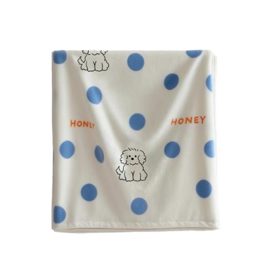 【双倍暖感】愉悦之家 牛奶绒小狗毯子 100*150cm/条 双面牛奶绒亲肤面料 商品图3