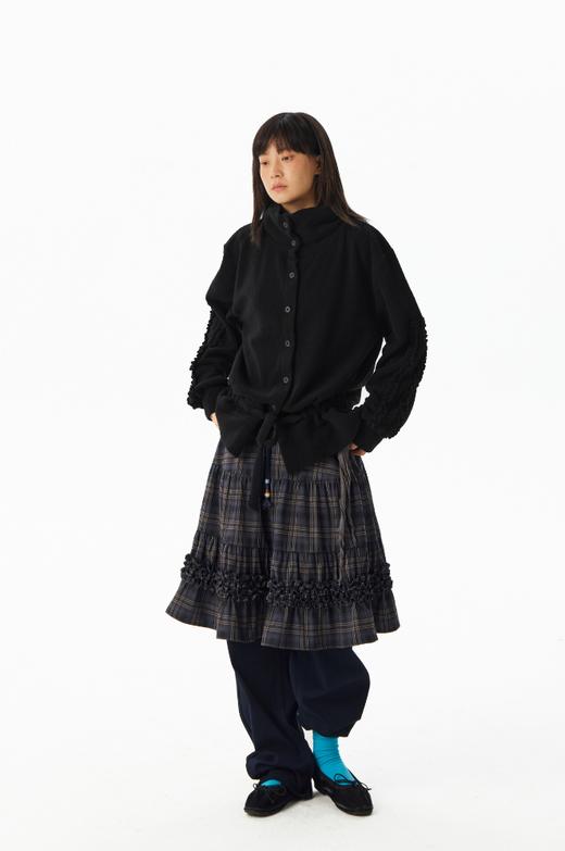 CryingCenter 格纹花边分割半身裙 哭喊中心 商品图3