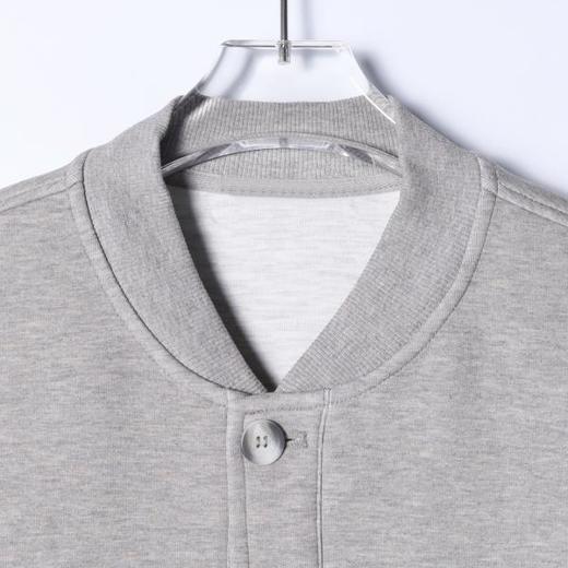 SDSA男士秋冬新款痞帅男装极简风纯色棒球领纽扣开衫卫衣百搭时尚 商品图2