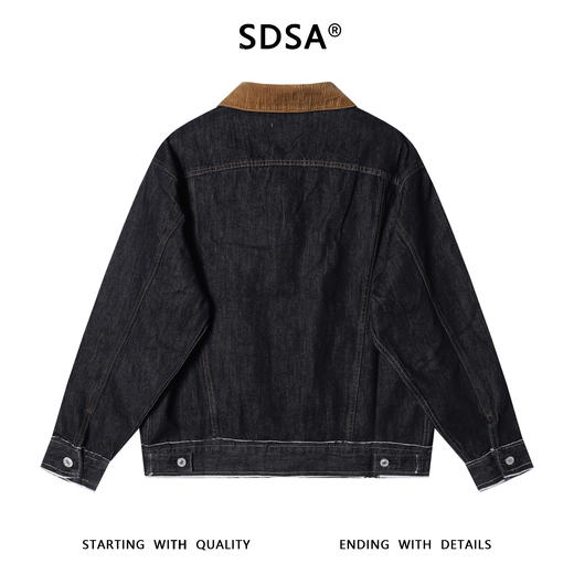 25221SDSA男士秋冬新款痞帅男装韩版简约拼接撞色翻领夹克外套百搭时尚 商品图5