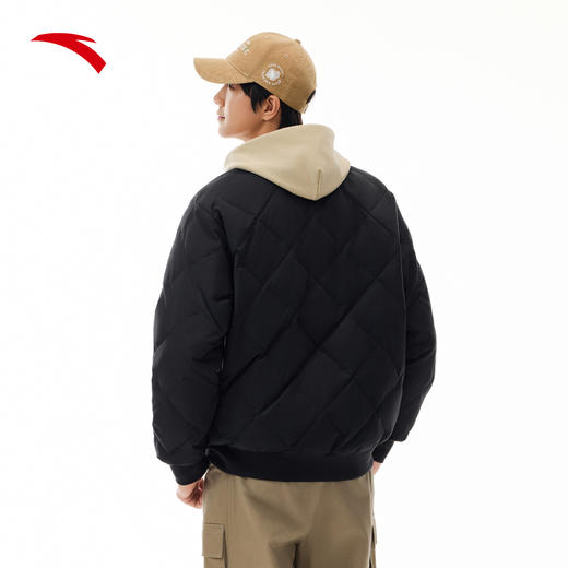 安踏短款羽绒服男士冬季防泼水棒球领夹克鸭绒保暖外套152548917 商品图1