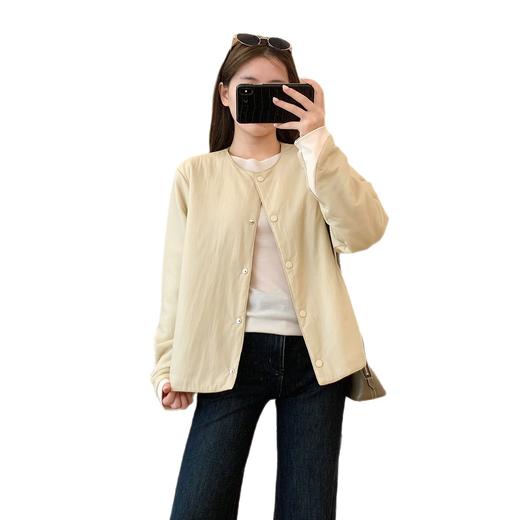 蚕丝羊毛棉服！2025羽感暗格轻盈蓄热保暖棉袄新型科技棉外套！ 商品图4
