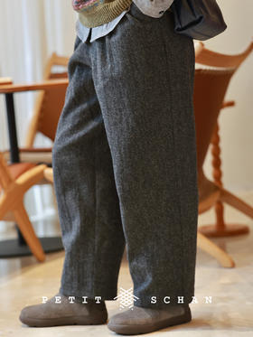 PETIT SCHAN小闪 CLO#381 British romance 英式浪漫 纯羊毛特种花式纱休闲萝卜西裤