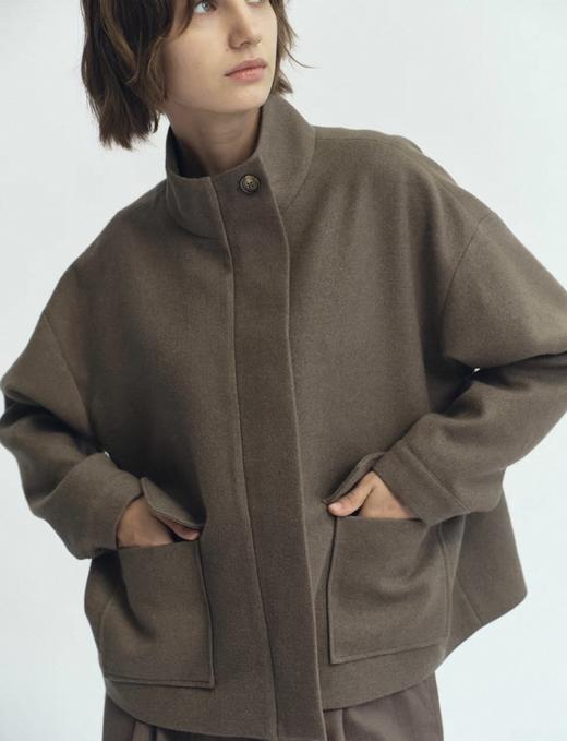 JAI 25AW 米灰色绵羊毛自由之丘外套 商品图0