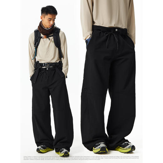 CryingCenter 中腰遮胯弯刀香蕉阔腿长裤 男女款 哭喊中心 商品图1