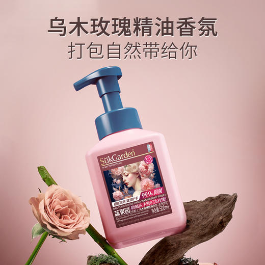 39.9到手1500ml 蔬果园乌木玫瑰抑菌洗手液 精油香氛泡泡洗手液 商品图5